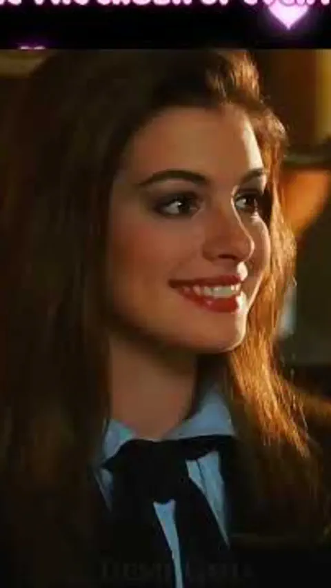 Became every men's crush || Anne Hathaway Princess diaries edit Genie In A Bottle #edit #movies #looks