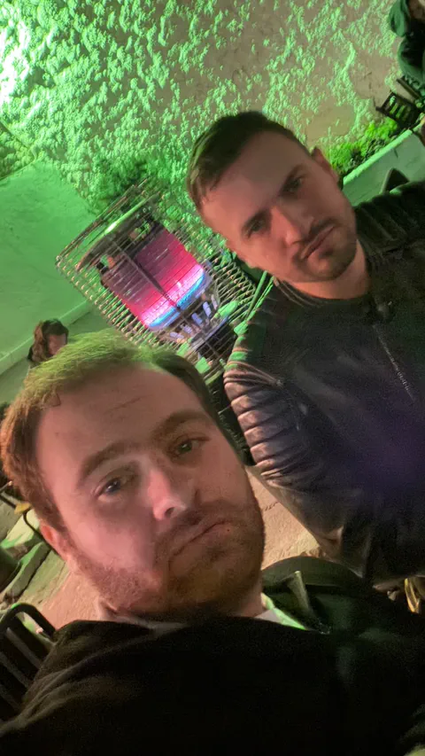 Here with the bro.